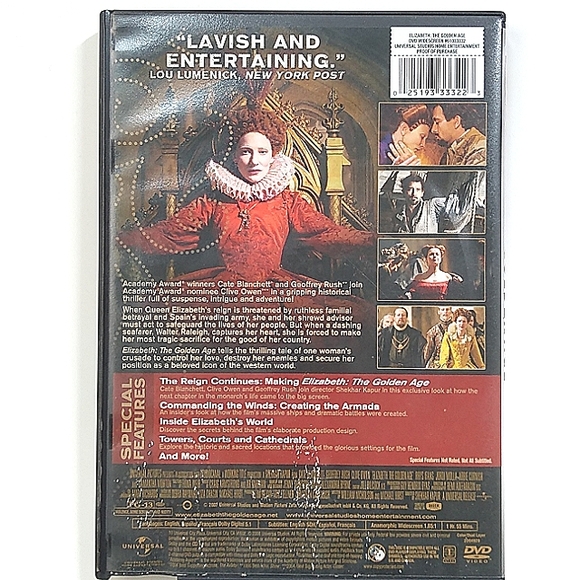 Elizabeth the Golden Age DVD - Picture 2 of 2